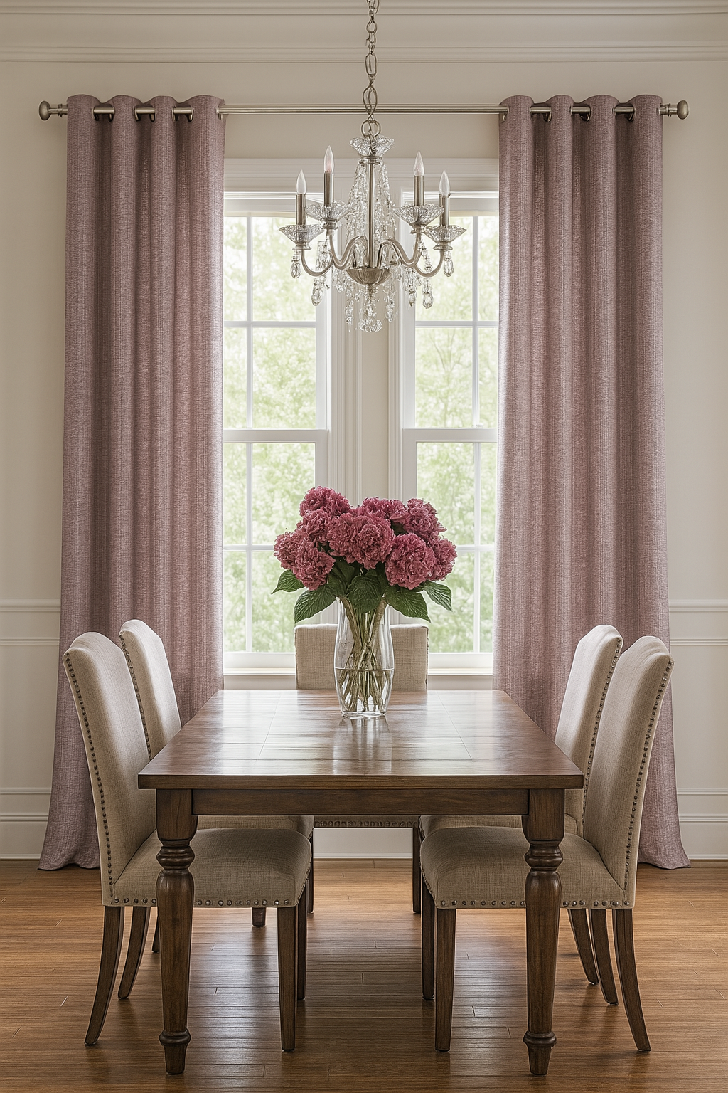 DuBois Collection Custom Grommet Top Drapes-Wisteria