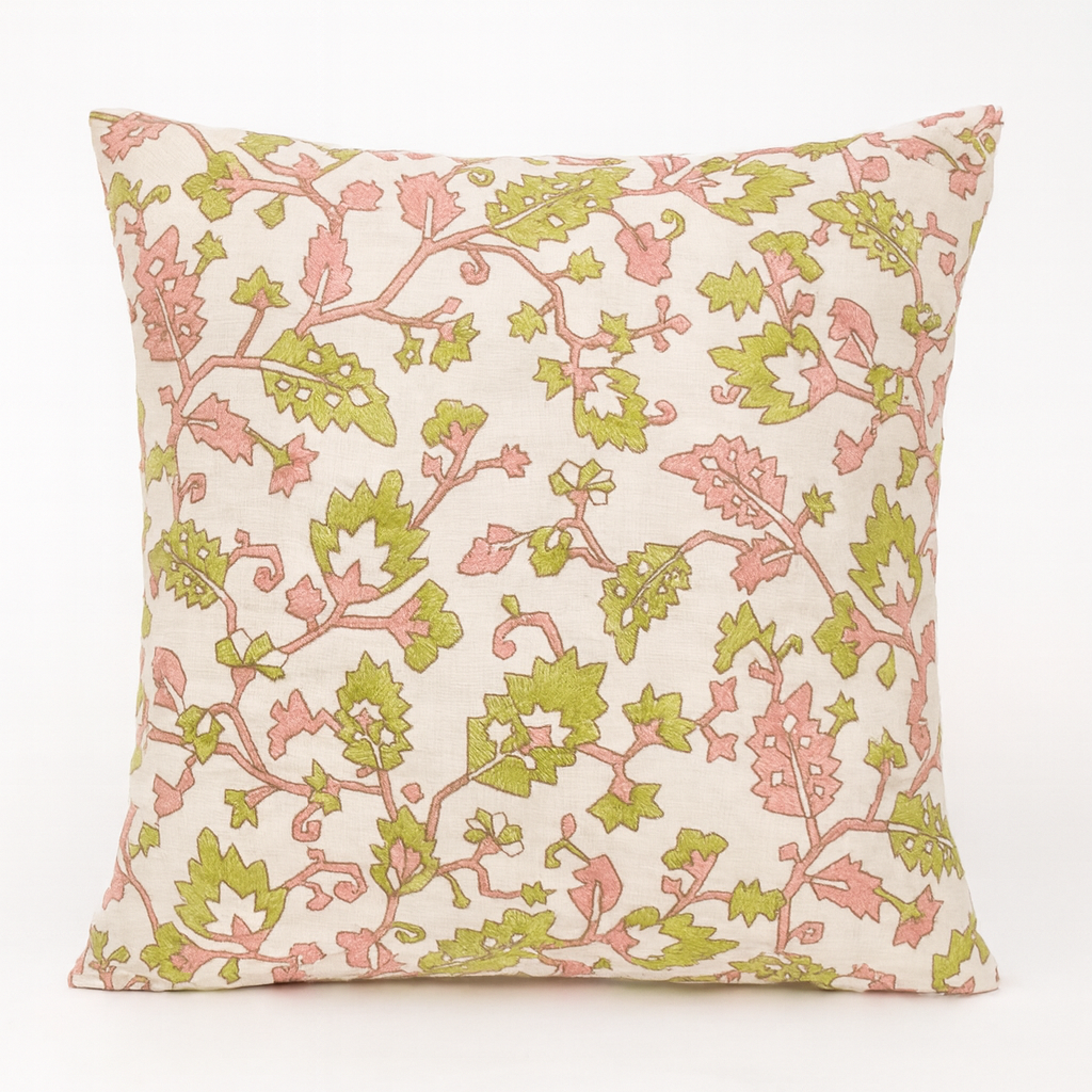 Petal Vines 24" x 24" Custom Decorative Pillow