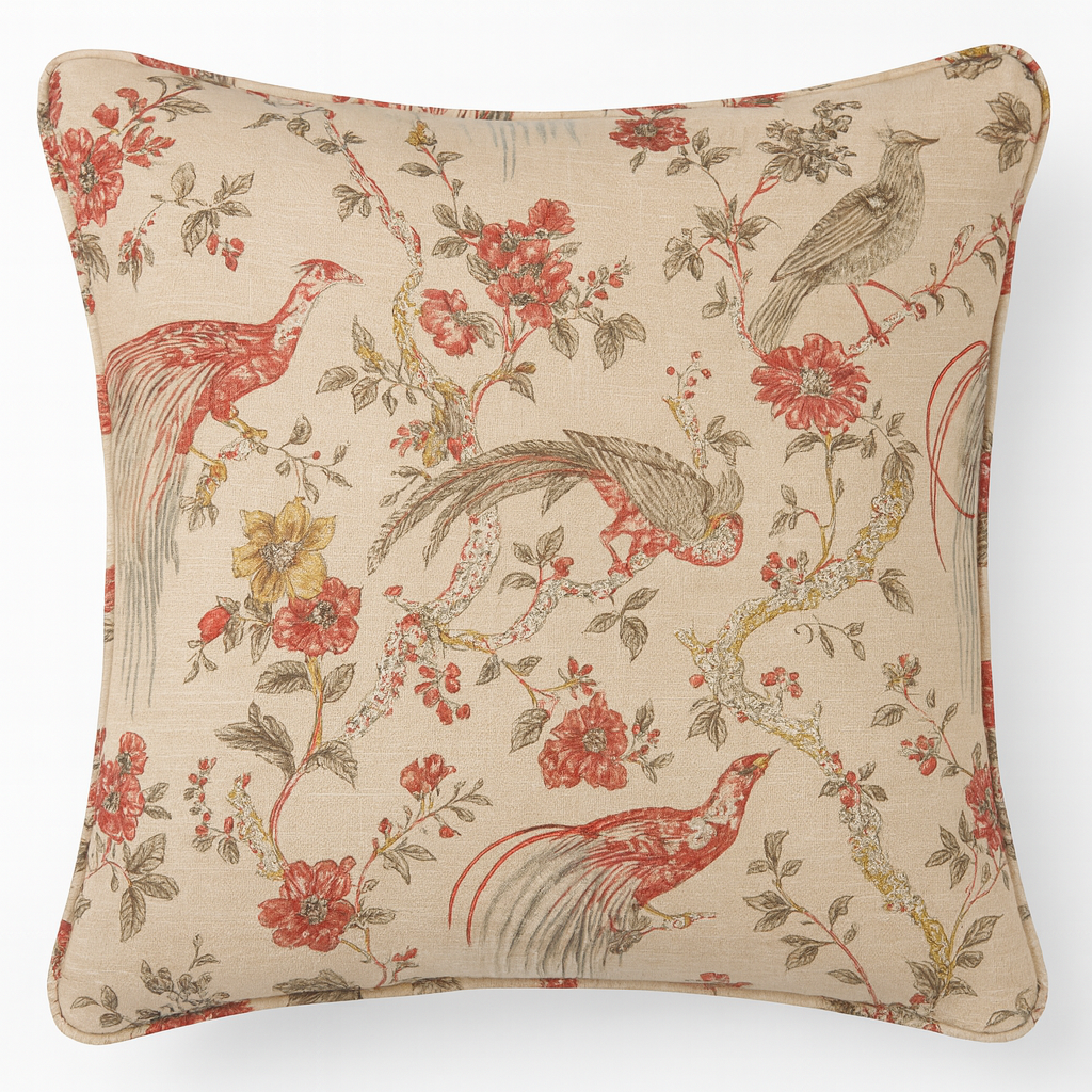 Red Petals 24" x 24" Custom Decorative Pillow