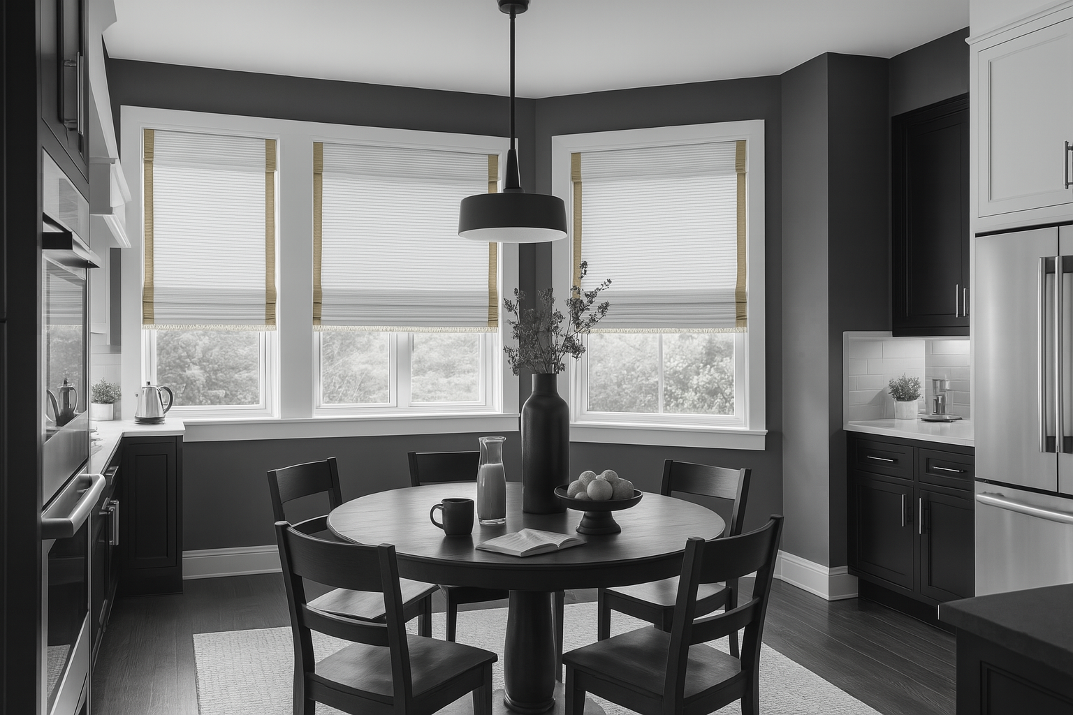 DuBois Collection Elite Woven Wood Roman Shades -