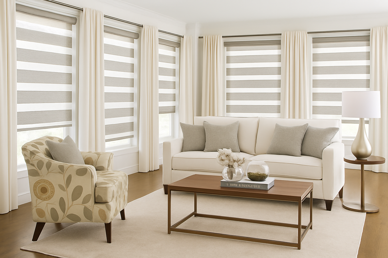 DuBois Collection Light Filtering Banded Zebra Shades -