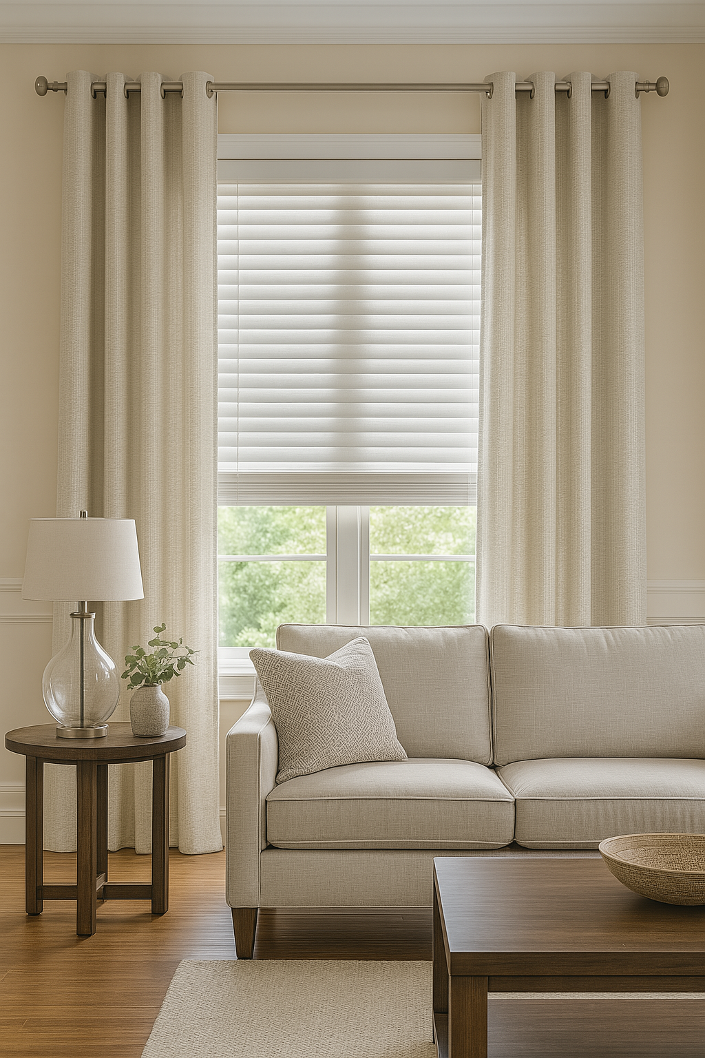 DuBois Collection Hues of White 2 1/2" Premium Wood Blinds