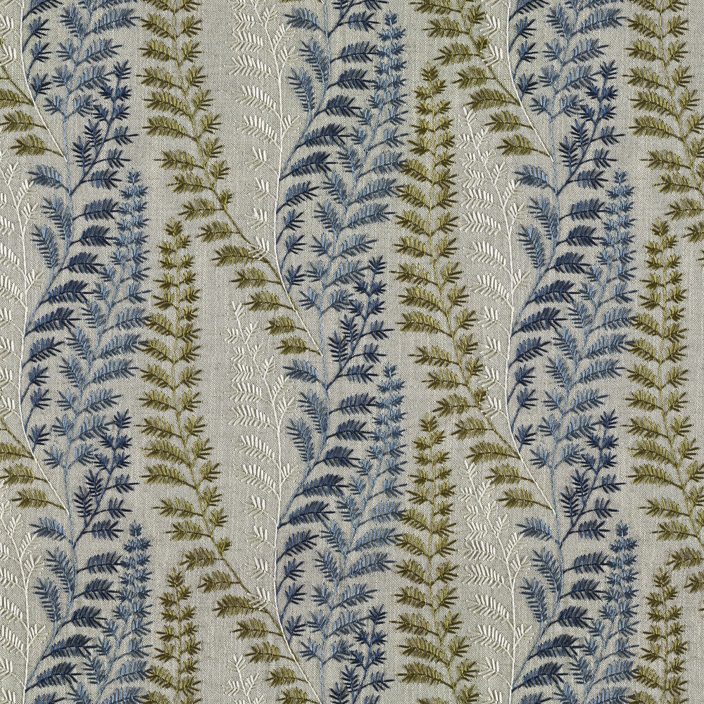 Elda Forest Linen Blend, Embroidery