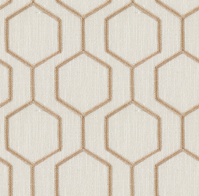 Hexagono Dove Linen Blend, Embroidery
