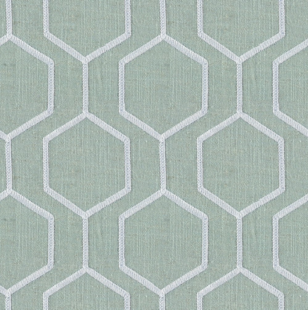 Hexagono Sea Pearl Linen Blend, Embroidery