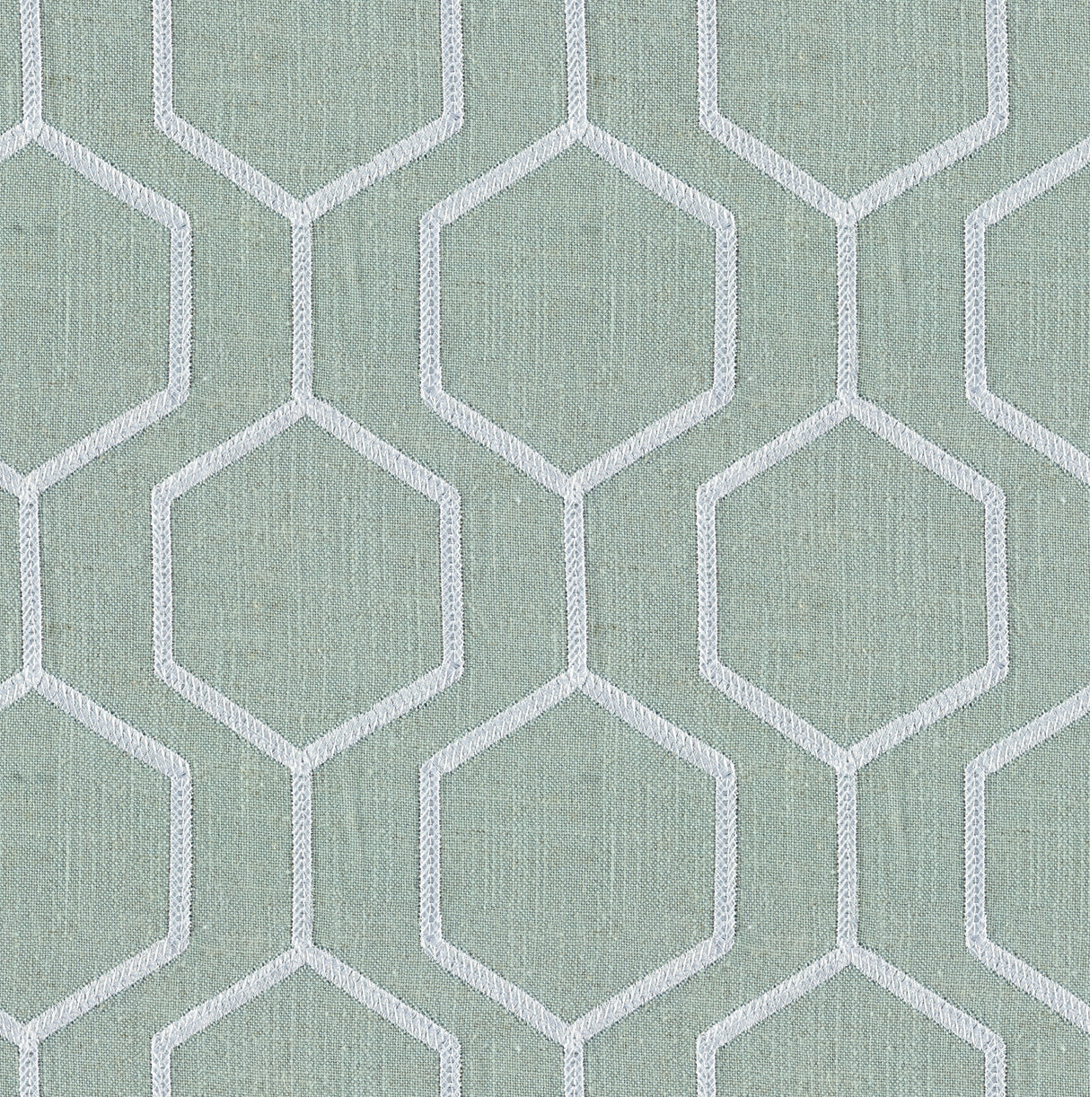 Hexagono Sea Pearl Linen Blend, Embroidery