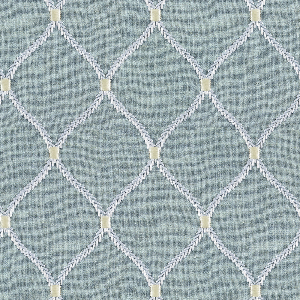 Jovial Glacier Linen Blend, Embroidery