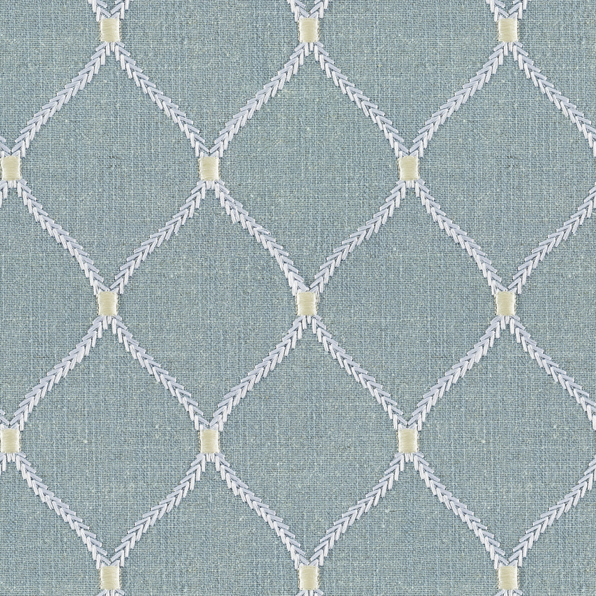 Jovial Glacier Linen Blend, Embroidery