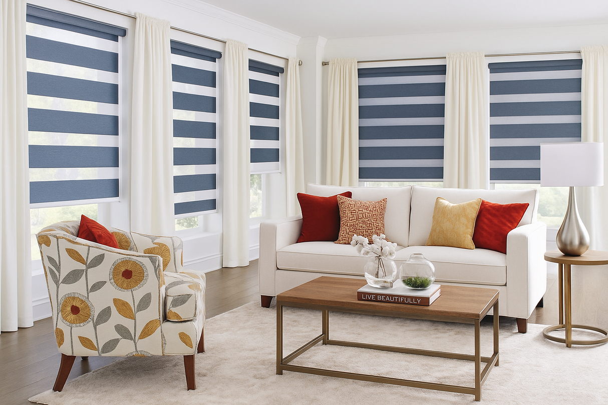 DuBois Collection Signature Light Filtering Banded Zebra Shades
