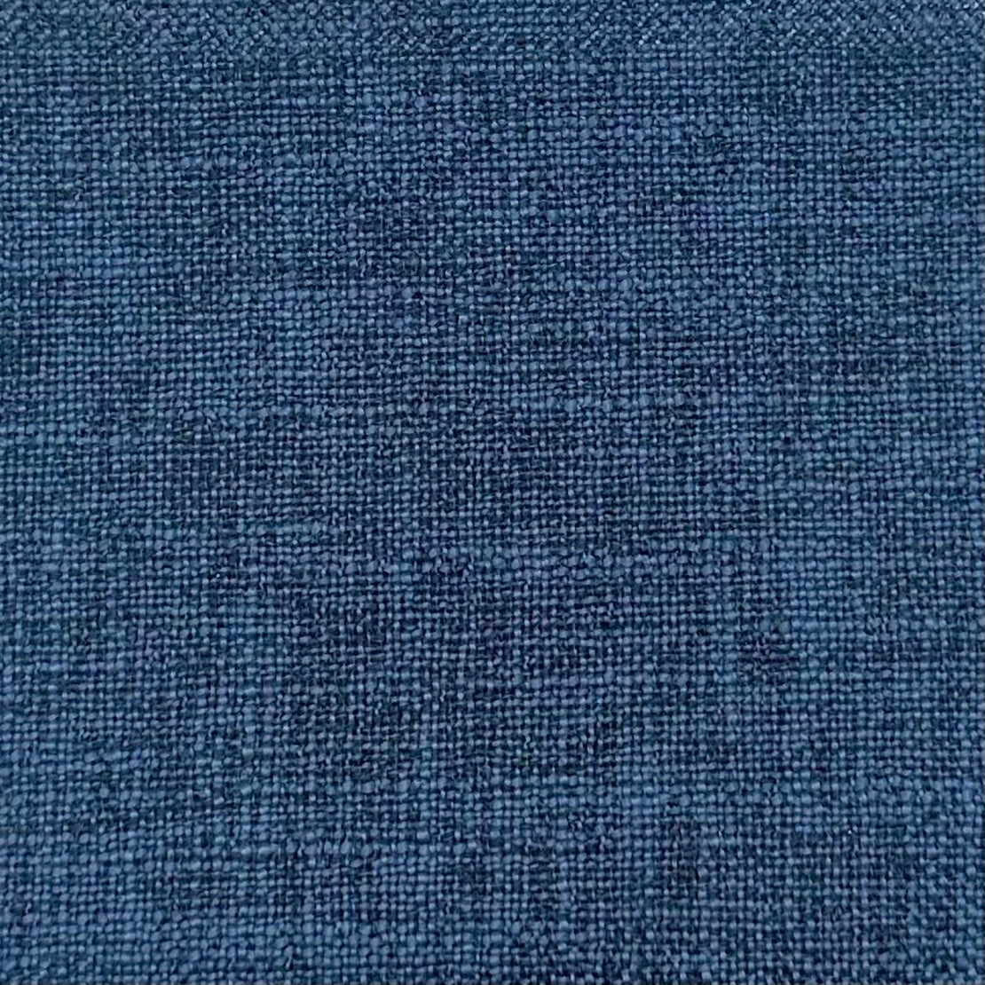 Navy Faux Linen