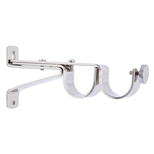 Soho Double Conventional Bracket - Polished Nickel