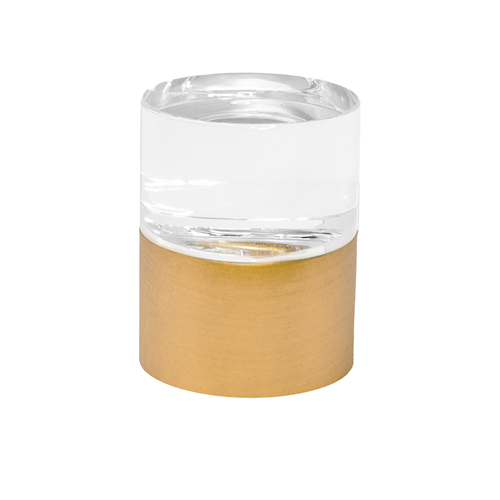 Umaal Decorative Acrylic Endcaps- Brushed Brass (SFN10 Set)