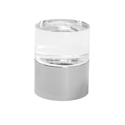 Umaal Decorative Acrylic Endcaps- Polished Nickel (SFN10 Set)