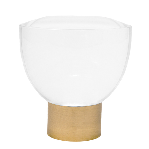 Sophia Decorative Acrylic Finials - Brushed Brass (SFN1 Set)