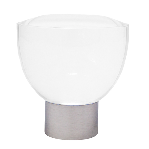 Sophia Decorative Acrylic Finials - Satin Nickel (SFN1 Set)