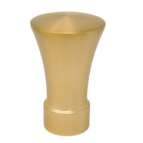 Dupal Decorative Metal Finials- Brushed Brass  (SVF4 Set)