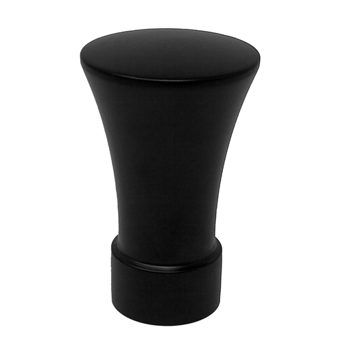Dupal Decorative Metal Finials- Matte Black  (SVF4 Set)