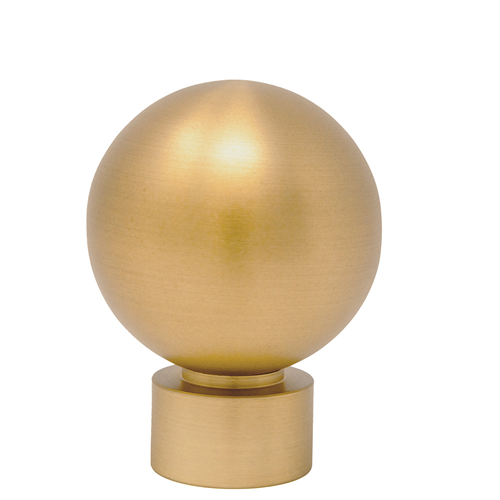 Ball Decorative Metal Finials- Brushed Brass (SNF5 Set)
