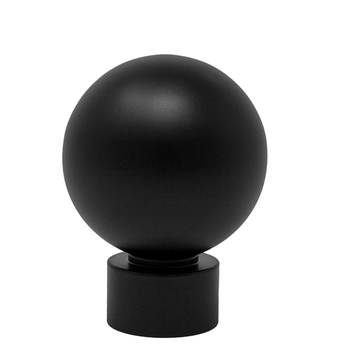 Ball Decorative Metal Finials- Matte Black  (SNF5 Set)
