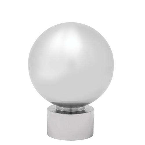 Ball Decorative Metal Finials- Polished Nickel  (SNF5 Set)