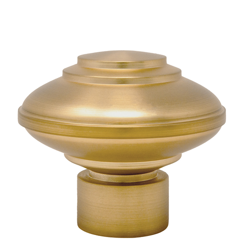 Regal Decorative Metal Finials- Brushed Brass (SNF6 Set)