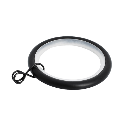 Soho Decorative Metal Rings- Matte Black (Pk. 10)