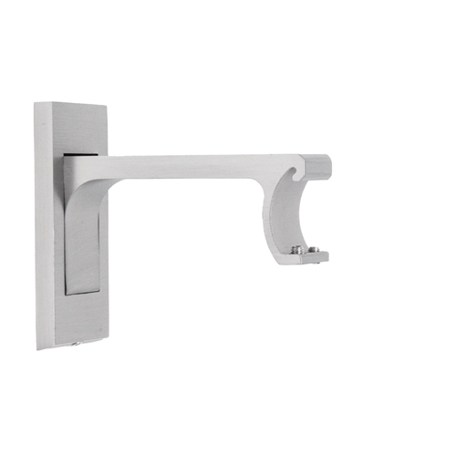Soho 5.25" Extending Channel Rod Bracket - Satin Nickel