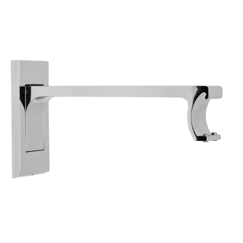 Soho 5.25" Extending Channel Rod Bracket - Polished Nickel