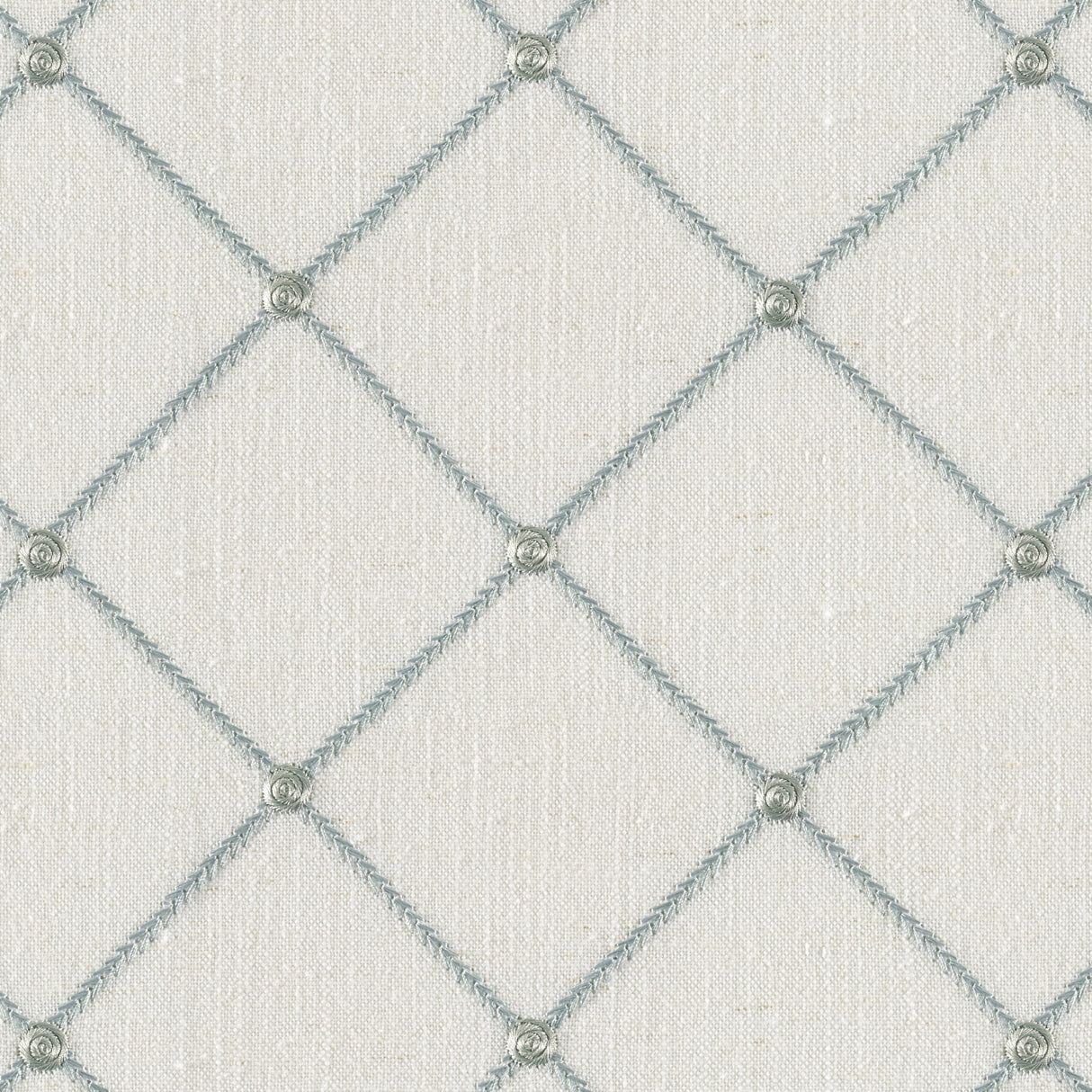 Tundra Ice Linen Blend, Embroidery