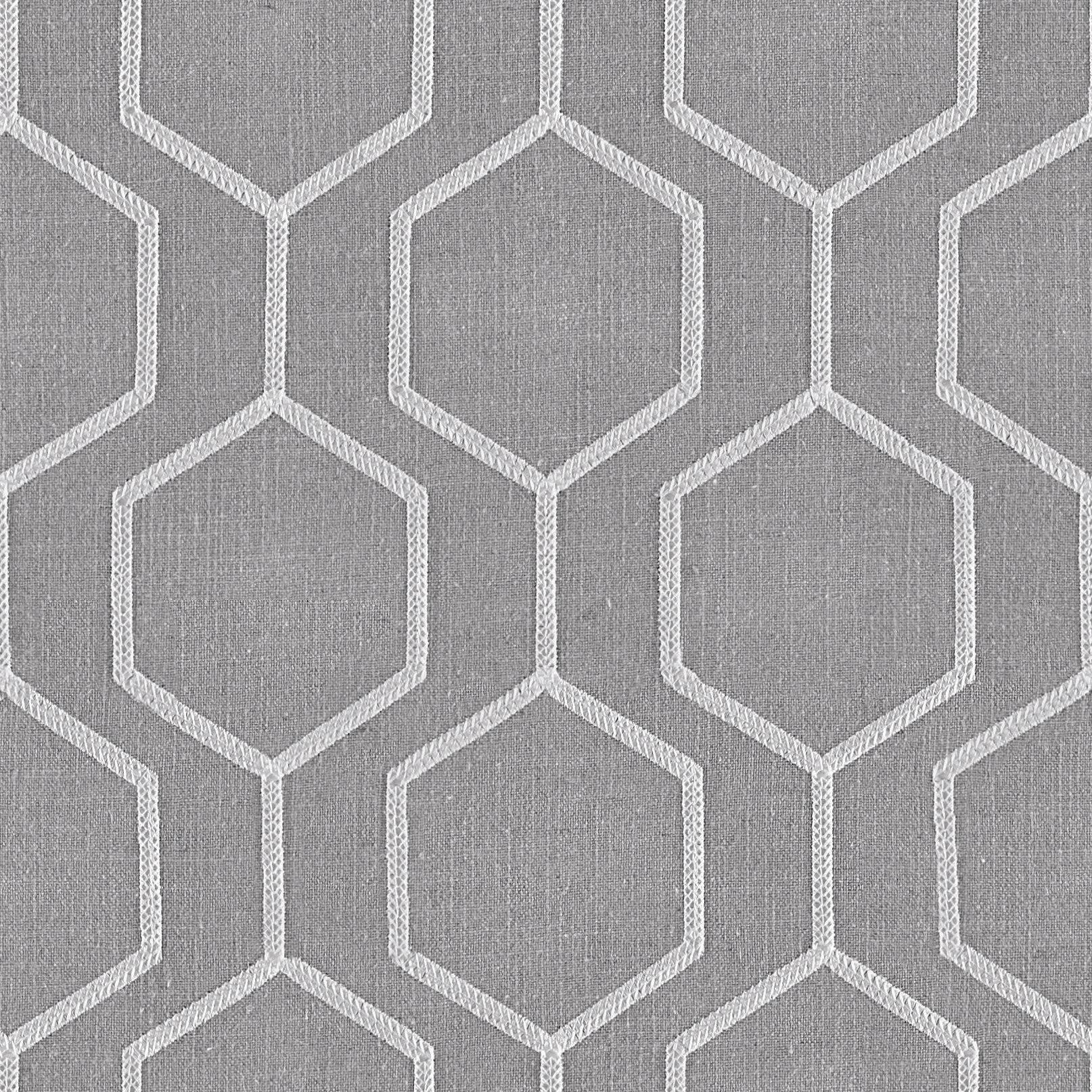 Hexagono Chinchilla Linen Blend, Embroidery - 