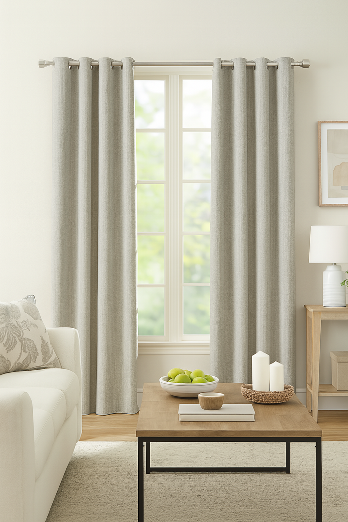 DuBois Collection Custom Grommet Top Drapes- Steel