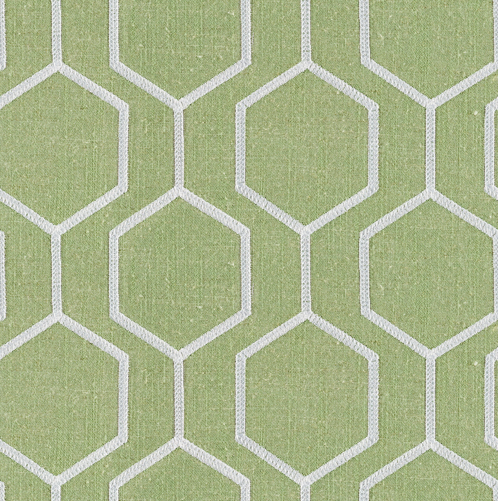 Hexagono Elm Linen Blend, Embroidery