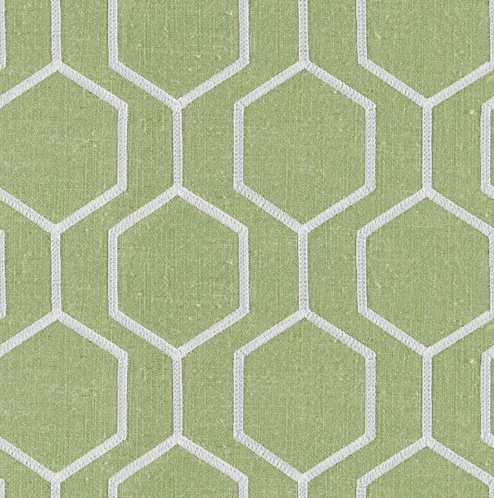 Hexagono Elm Linen Blend, Embroidery