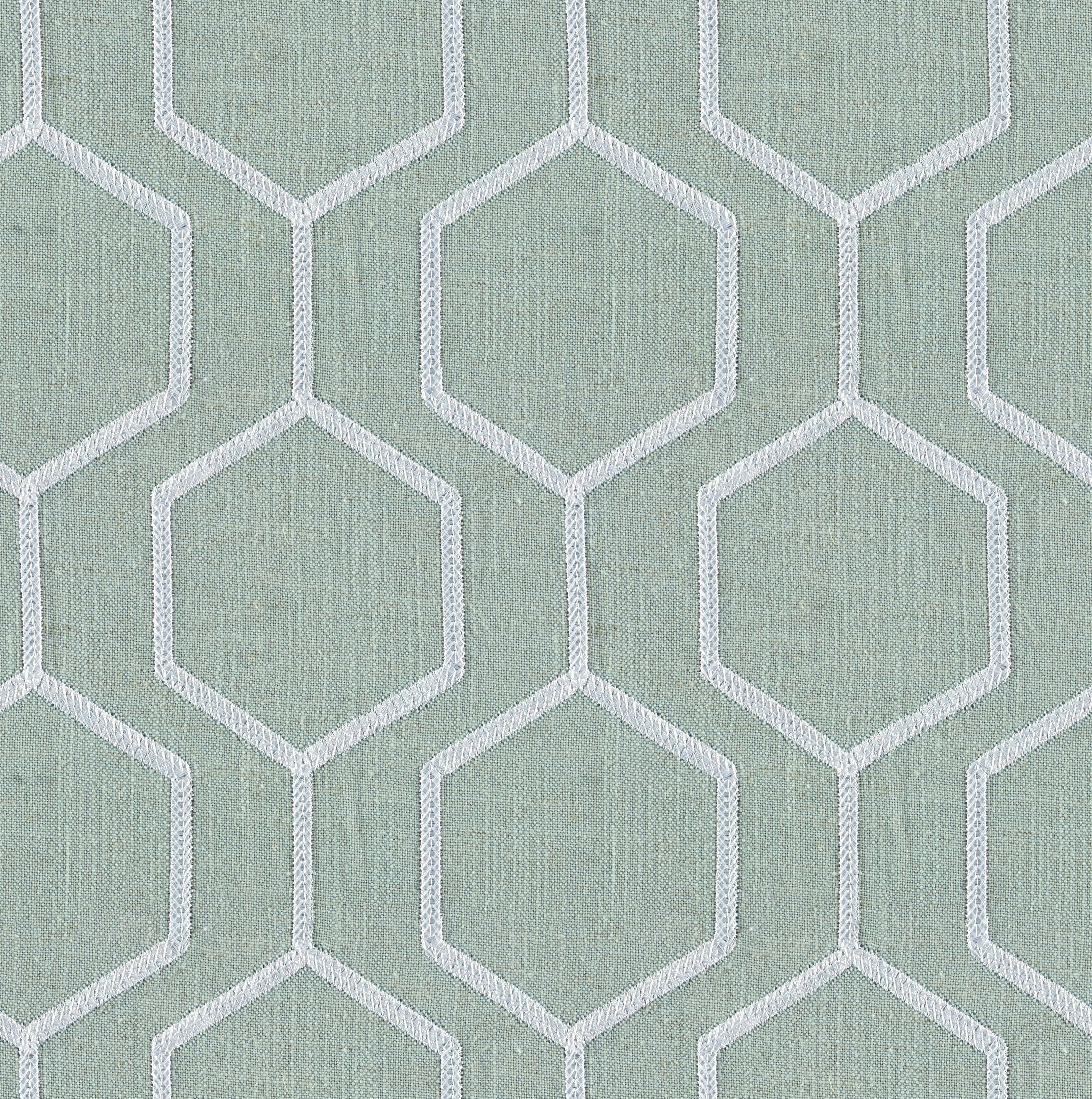 Hexagono Sea Pearl Linen Blend, Embroidery - 