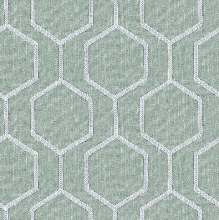 Hexagono Sea Pearl Linen Blend, Embroidery