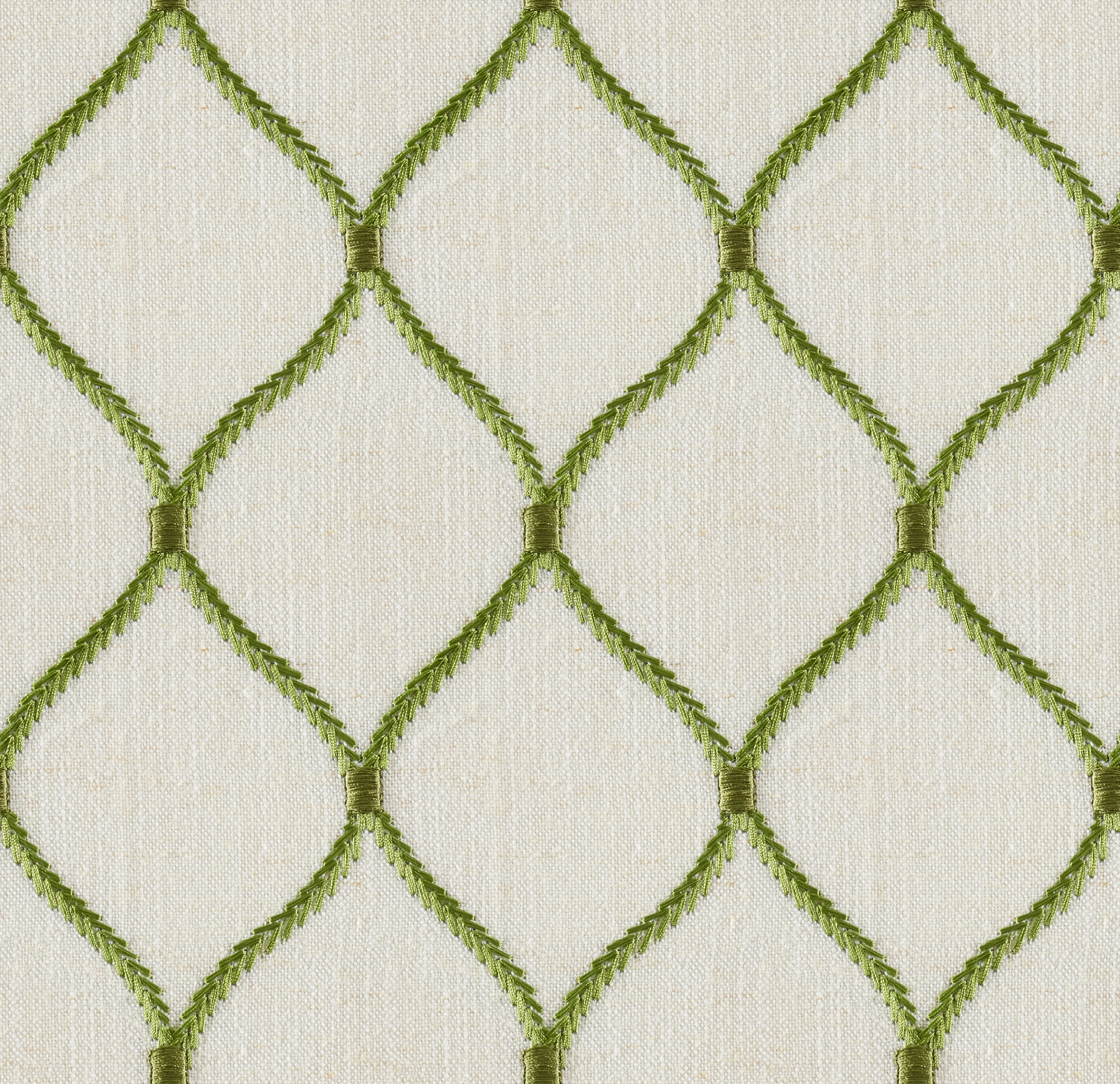 Jovial Elm Linen Blend, Embroidery - 