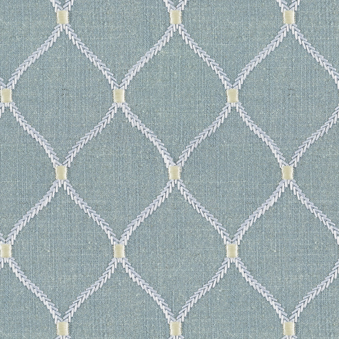 Jovial Glacier Linen Blend, Embroidery