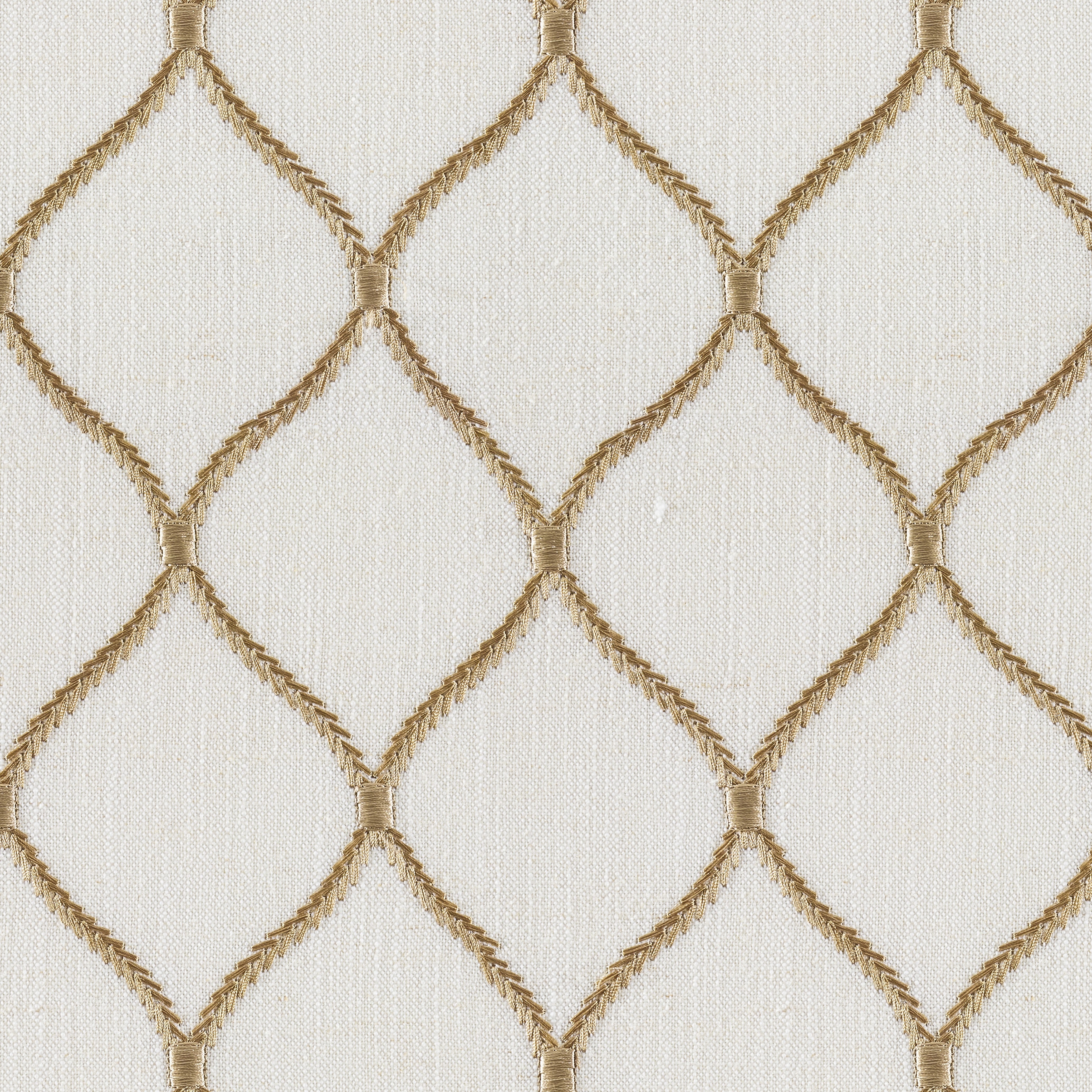 Jovial Honey Linen Blend, Embroidery - 