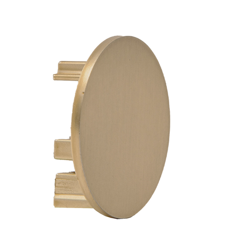 Soho Channel Rod Metal End Plug -Brushed Brass  (2Pk.)