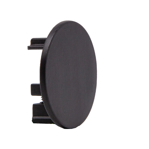 Soho Channel Rod Metal End Plug - Matte Black  (2Pk.)