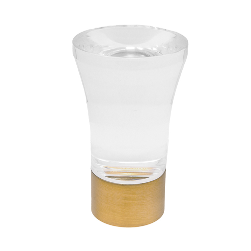 Christoff Decorative Acrylic Finials - Brushed Brass (SNF7 Set)