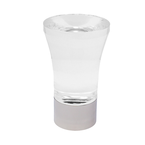 Christoff Decorative Acrylic Finials - Satin Nickel (SNF7 Set)