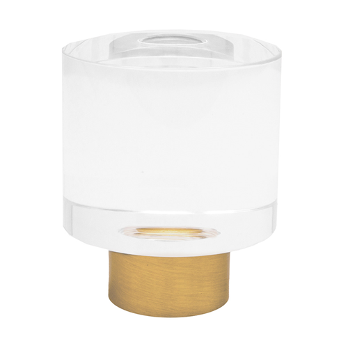 Cellarium Acrylic Finials- Brushed Brass  (SNF8 Set)