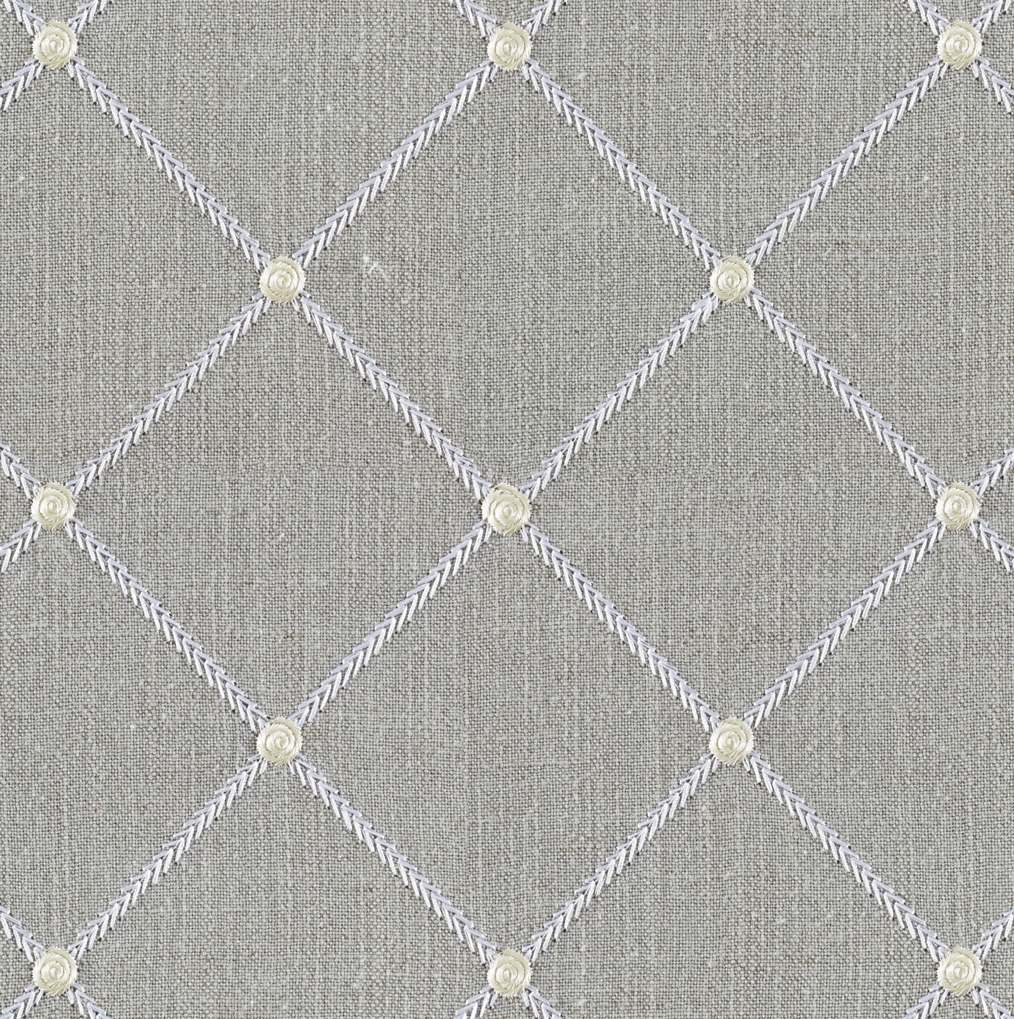 Tundra Chinchilla Linen Blend, Embroidery - 