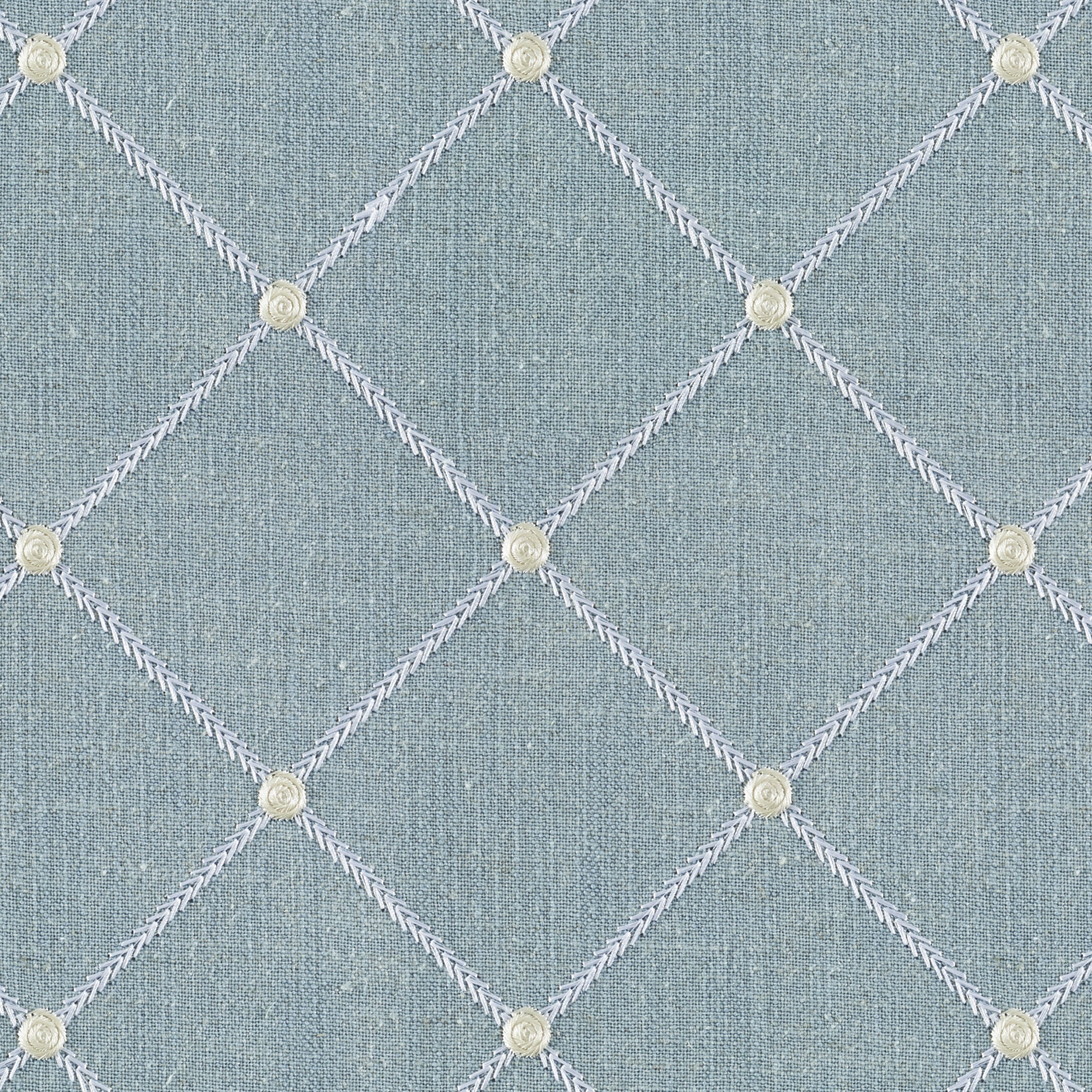Tundra Glacier Linen Blend, Embroidery - 