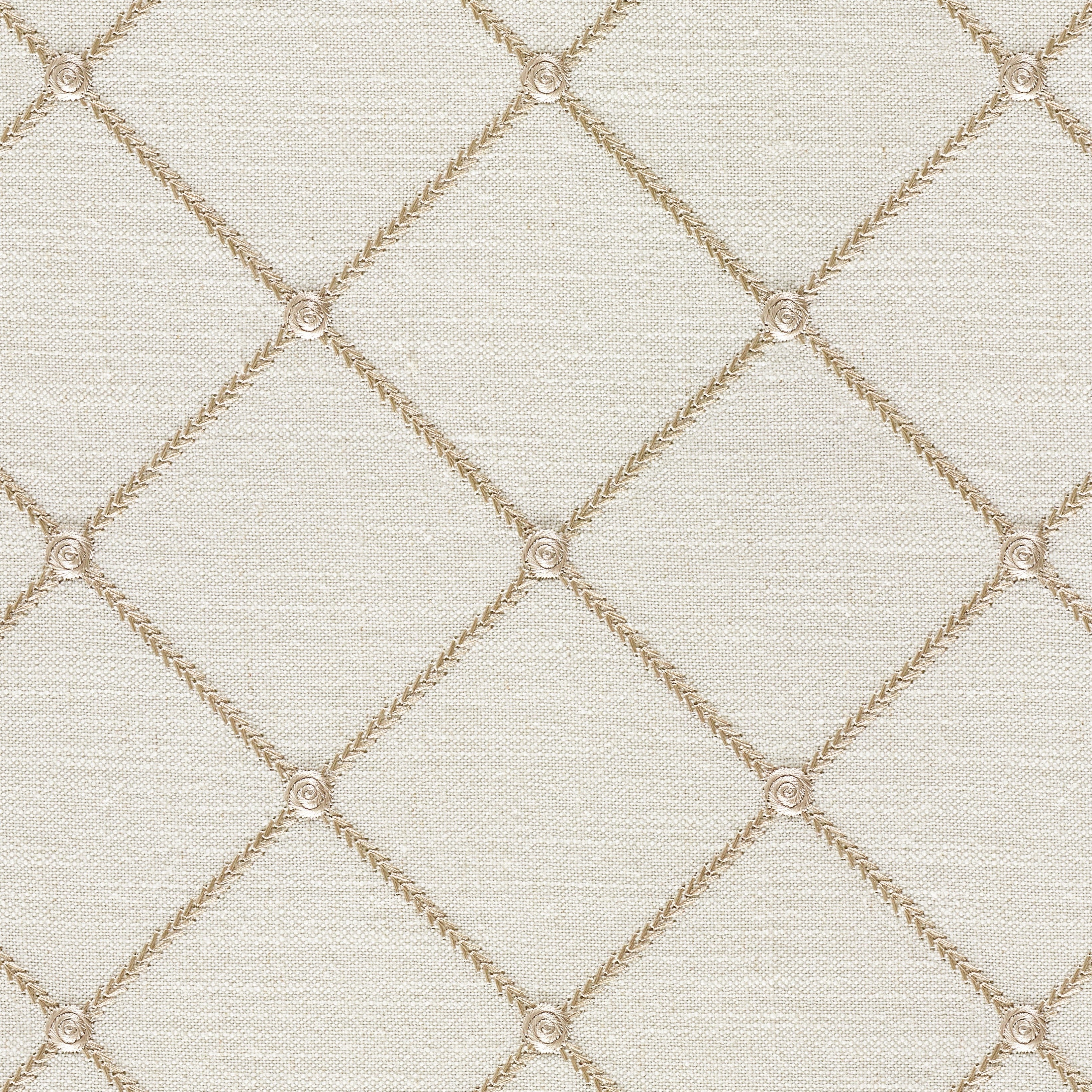 Tundra Quartz Linen Blend, Embroidery - 