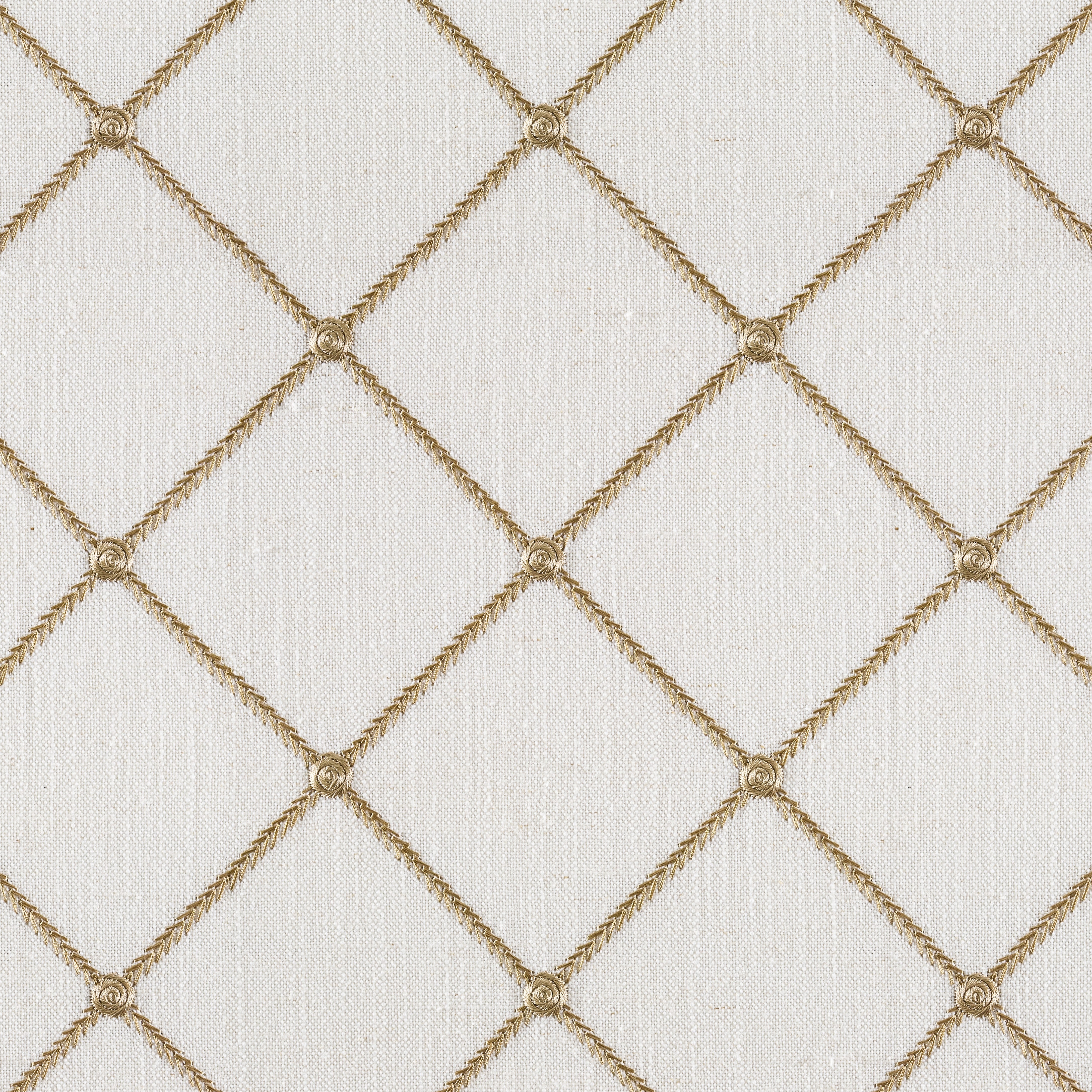 Tundra Honey Linen Blend, Embroidery - 