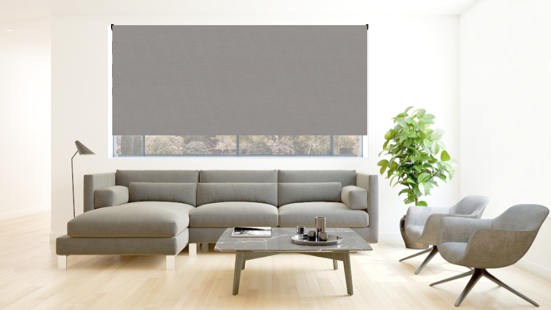 Blackout roller blinds | Clean Grey